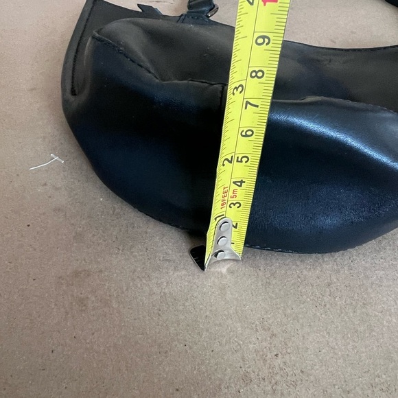 ABLE Cecilia Crossbody Bag Black Genuine Leather Adjustable Strap Retails $168 - Picture 9 of 10